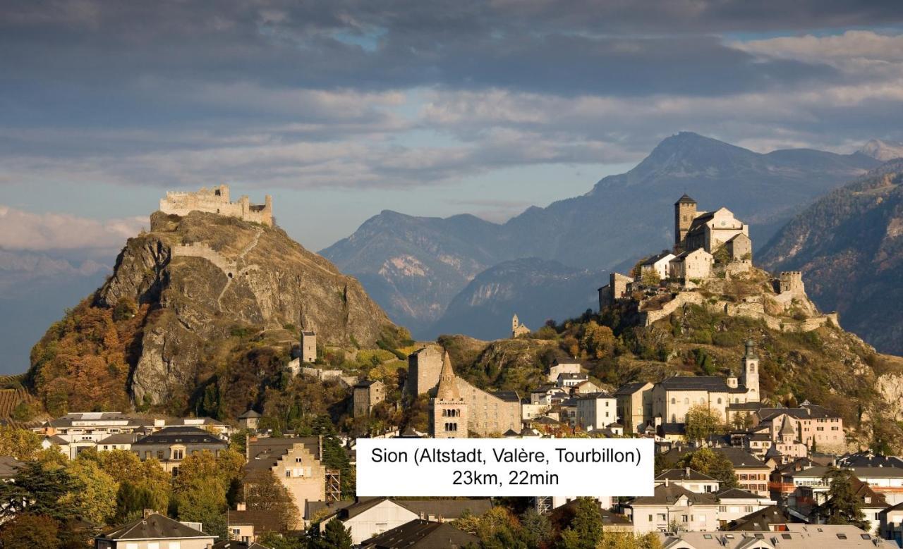 Bnb Vino Veritas Salgesch Buitenkant foto